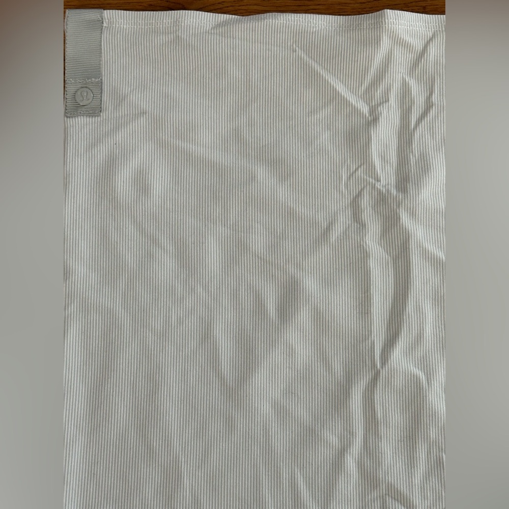 Lululemon🍋 Vinyasa Scarf Rulu Wee Stripe White Heathered Grey/White Stripe - Picture 8 of 15